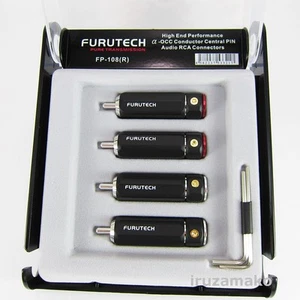 FP-108(R) / FURUTECH RCA connector plug 4pcs Set / rhodium plating specification - Picture 1 of 3