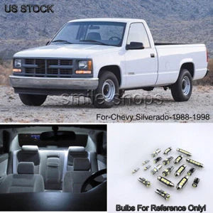3X luces interiores LED blancas cúpula/mapa para 1988-1998 Chevy Silverado/GMC Sierra - Imagen 1 de 8
