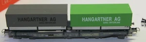 Roco H0 46369 vagón de bolsillo unitario de cuatro ejes SBB CFF "HANGARTNER AG" KKK EXCELENTE - Imagen 1 de 4