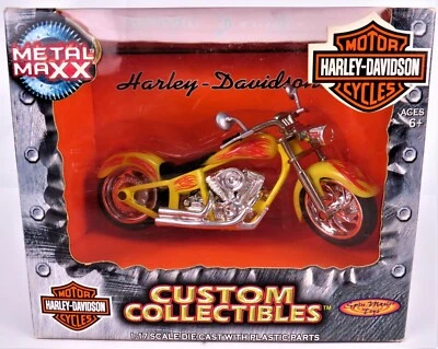 Harley Davidson 2001 Metal Maxx Die Cast Coleccionables Personalizados - Escala 1:17 - NUEVO Foto 1 de 4