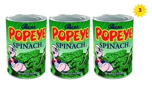 Popeye Blatt Spinat, ganz natürlich, ohne Konservierungsstoffe, 13,5 Oz (3er Pack) - Bild 1 von 4