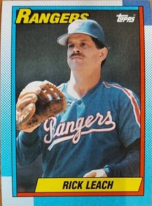 Rick Leach, 1990 Topps #27 ,Texas Rangers - 4660 - Picture 1 of 2