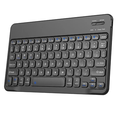 Slim  Bluetooth Keyboard Type-C Fast-Charging Port For Android Windows IOS Mac - Image 1 of 4