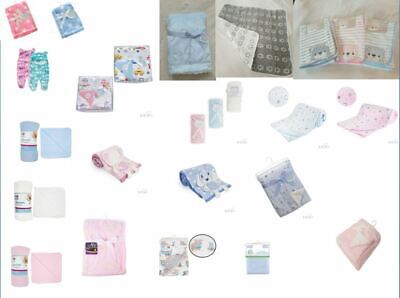 Baby Newborn Soft Fleece Blanket Cellular Cotton Pram Car Crib Moses Basket • 3.17£
