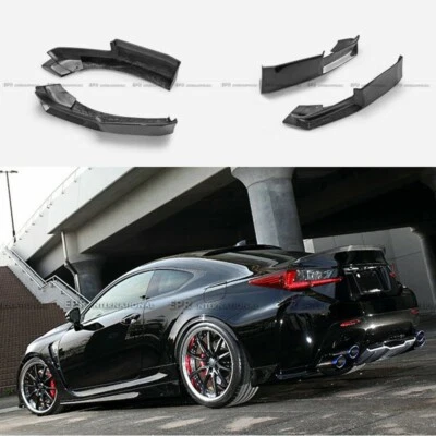 For Lexus 14-18 RC F USC10 ART Style Carbon Fiber Rear Bumper Spat 2Pcs BodyKits - Imagen 1 de 4