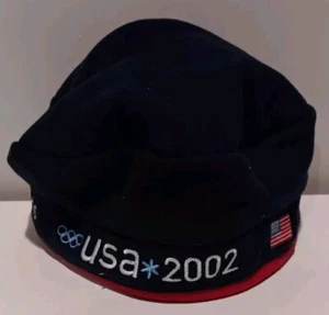 Vintage Roots Team USA 2002 Winter Olympics Salt Lake City Winter Hat Cap Beanie - Picture 1 of 3