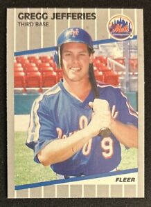 1989 Fleer Gregg Jefferies Baseball Card #38 Mets VG