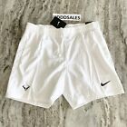 Nike Court Dry Rafa Nadal 7" Tennis Shorts White AT4315-101 Men’s Sz Large NWT