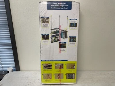 ClosetMaid Closet Maximizer Organizer Shelves Clothes Racks Brown NIB - Image 1 of 4