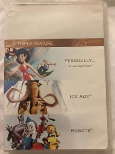 Triple Feature:Ferngully ,Ice Age, Robots DVD, 75 Years - Picture 1 of 4
