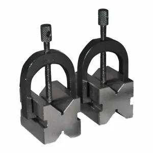 Precision Engineers Vee Block 32x32x40- V BLOCK MATCHED PAIR KAF - Picture 1 of 2