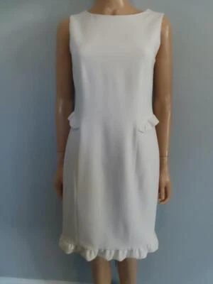 Emilio Pucci Soft White Crepe Sleeveless Dress Size 42/US 6-8 - Image 1 of 4