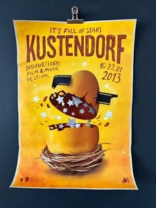 Póster del Festival de Cine Independiente de Kustendorf Original de 2013 Emir Kusturica - Imagen 1 de 8