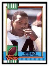 1990 Topps #165 KEVIN MACK Cleveland Browns ~C5E