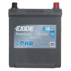 Premium 054 Car Battery 12V 38Ah 300cca Holdowns 5 Year Warranty - Exide EA406 - Picture 1 of 7