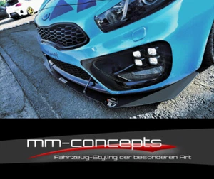 CUP Spoilerlippe Tie Bars für KIA Cee'd Ceed GT MK2 Frontspoiler Spoilerschwert  - Bild 1 von 4