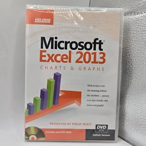 Microsoft Excel 2013 - Charts & Graphs Tutorials Skill Path - DVD-ROM New/Sealed - Picture 1 of 3