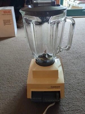 Cuisinart Vari-Speed Blender Model CB-4, 12 Speed Glass Jar Lid Nice Condition - image 1 of 4