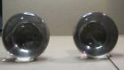 VINTAGE CLEAR GLASS AND BRASS DOORKNOBS - 2" DIAMETER