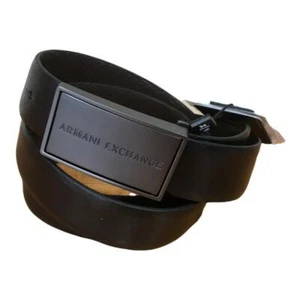 ARMANI EXCHANGE CINTURA UOMO PELLE Reversibile FIBBIA Militare cassetta 951183 - Imagen 1 de 5