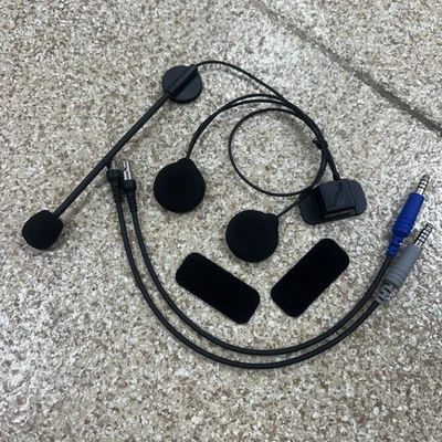 UNIVERSAL Wired Helmet Kit W Alpha Audio Speakers Communications Rugged Radios - Image 1 of 3