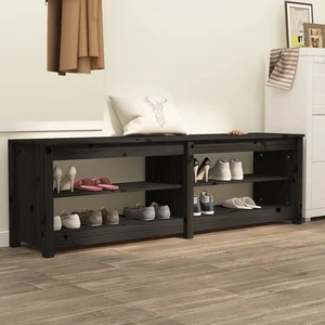 Banco Zapatero Madera Maciza de Pino Entrada Pasillo Salón Multicolor vidaXL - Imagen 1 de 54