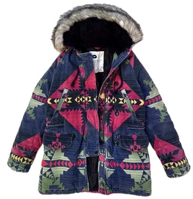Chaqueta Denim & Supply Ralph Lauren Abrigo Parka Forrado de Piel con Capucha Azteca XS Foto 1 de 4