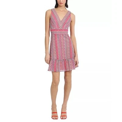 Vestido Donna Morgan Boho Tejido Crochet Talla 8 Nuevo con Etiquetas Foto 1 de 4