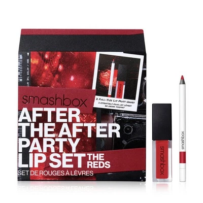 SMASHBOX , AFTER THE AFTER PARTY LIP SET , THE REDS 2 PC Gift Set, NEW! - Image 1 of 4