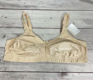 Amoena Mastectomy Bra Womens 46B Pearl Beige Ava 2115 Wireless Soft Cup NEW - Picture 1 of 12
