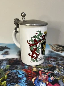 Heidelberg Shield Crest 1965 6,5" alemán alto Beer Stein - Imagen 1 de 10