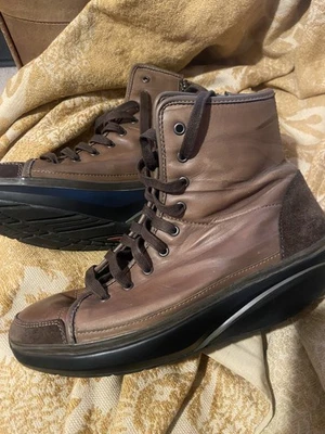 MBT SAYARI Latte Ankle Boots Leather Suede Ortho Uk 6 EU 39 Physchiological Snow - Image 1 of 4