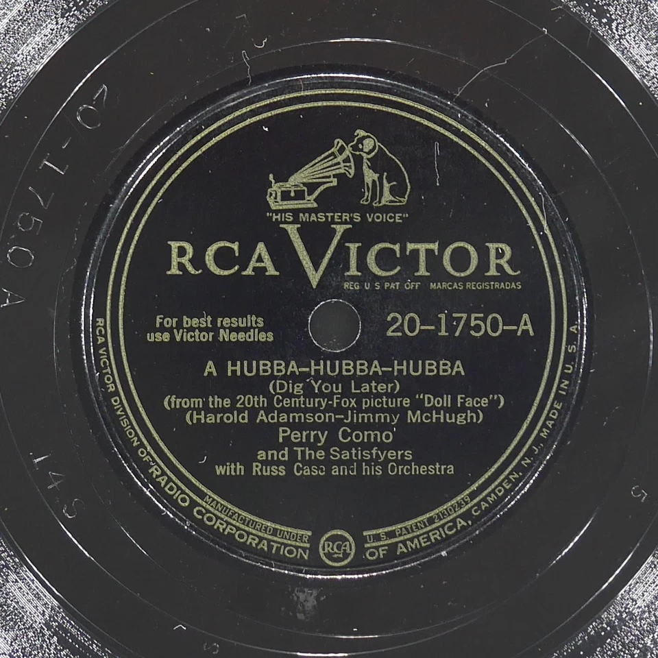 PERRY COMO Dig You Later (A Hubba) / Here Comes Heaven Again VICTOR 20-1750 VG+ Foto 1 de 4