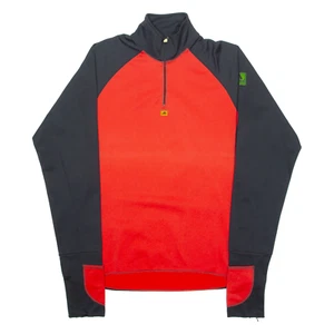 Vintage ADIDAS EQUIPMENT Mens Sweatshirt Red 1/4 Zip 90s M - Picture 1 of 6