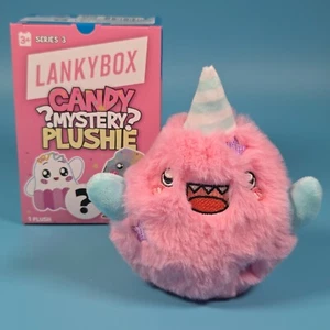Peluche LankyBox Candy Mystery - Algodón Caramelo Tiburón Grueso - Caja Abierta de 7,5 cm/3 pulgadas - Imagen 1 de 3