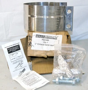 PBC500 5” Exhaust Band Clamp Stainless Power Products 7675 - Bild 1 von 6