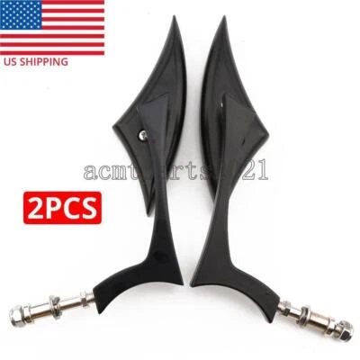 Espejos retrovisores de moto para Harley-Davidson Sportster XL XLH 883 1000 1200 personalizados Foto 1 de 4