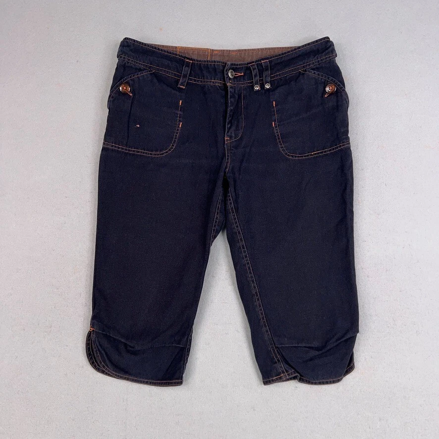 Pantalones Cortos Kavu Para Mujer 6 Bermudas de Cáñamo Azul Oscuro Clásicos Senderismo Aire Libre Gorp Terroso Foto 1 de 4