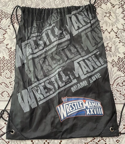 Wrestlemania XXVIII 28 Miami 2012 Drawstring Bag WWE Cover