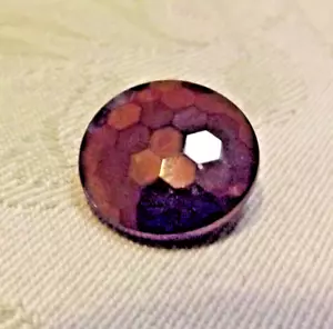 Botones de vidrio negro facetado con brillo de cobre y BM (3168) - Imagen 1 de 4
