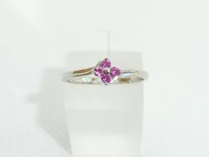 Ladies Hallmarked Solid 925 Sterling Silver Red Ruby Ring All Sizes Available - Picture 1 of 10