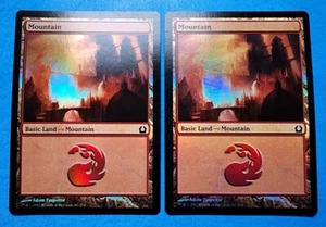 2x Mountain Basic Land Return to Ravnica 2012 Mtg Magic Card Red Mana 267 Foil - Picture 1 of 2