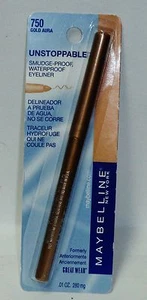 1 Maybelline UNSTOPPABLE Smudge Proof Water Proof Eyeliner GOLD AURA #750 NIP - Picture 1 of 1