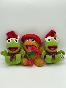 Vintage 1987 Muppets Baby Fozzie Bear & Baby Kermit McDonald's Plush Bundle - Picture 1 of 16