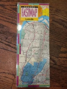 Mapa plegable laminado (FM) Louisville FastMap - Imagen 1 de 2