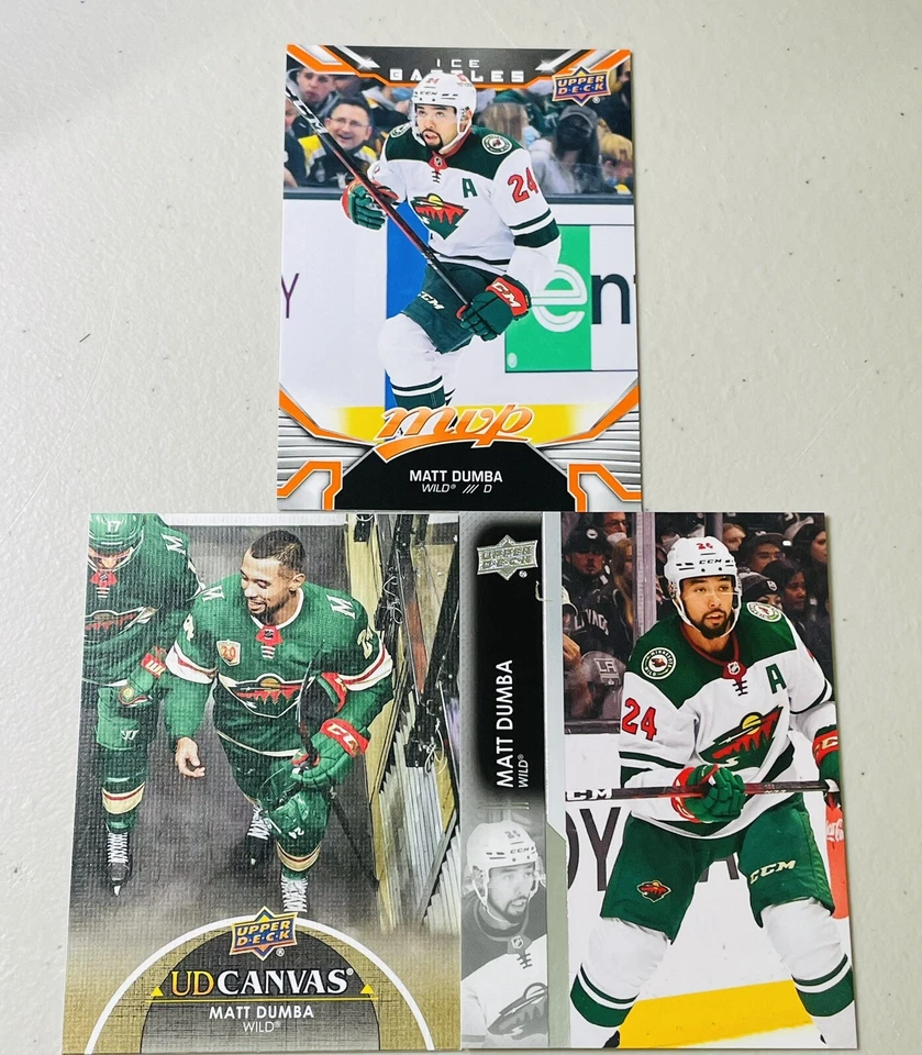 Matt Dumba - Mixed Lot Of 3 UD Cards - Minnesota Wild (Canvas/Ice Battles) - Image 1 of 1