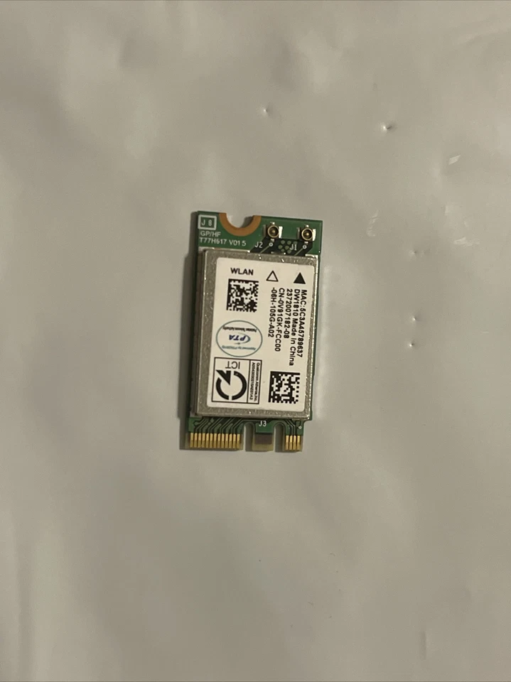 Oem Dell XPS 8940 8930 / G5 5000 5090 WIFI Bluetooth Wireless Card V91GK 0V91GK - Image 1 of 4