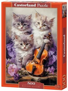 Castorland Jigsaw Puzzle 500 Pieces Musical Kittens - Picture 1 of 2