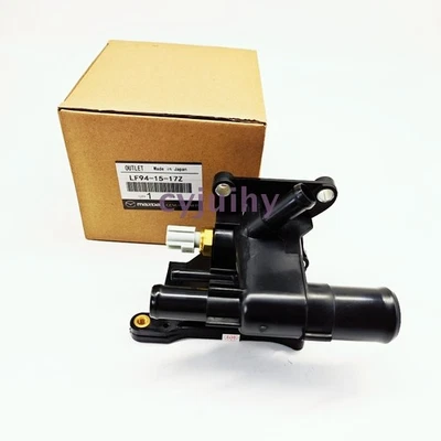 Coolant Water Outlet Flange + Sensor For 2006-2013 Mazda 3 6 5 CX-7 2.0 2.3 2.5L Foto 1 de 4