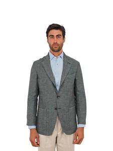 $1650 RUBINACCI NAPOLI Green Jacket Sport Coat Wool / Linen 40 US / 50 EU - Picture 1 of 6